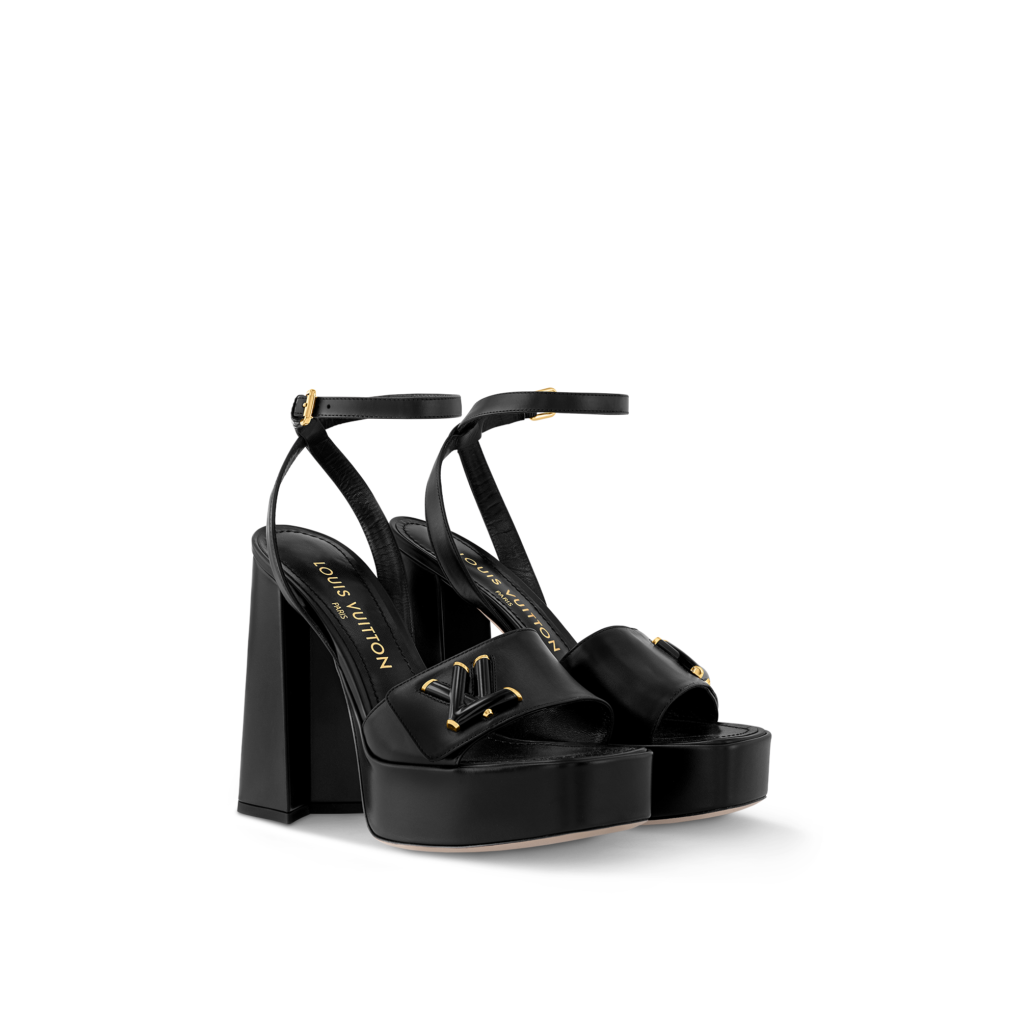 Lv clearance platform sandals